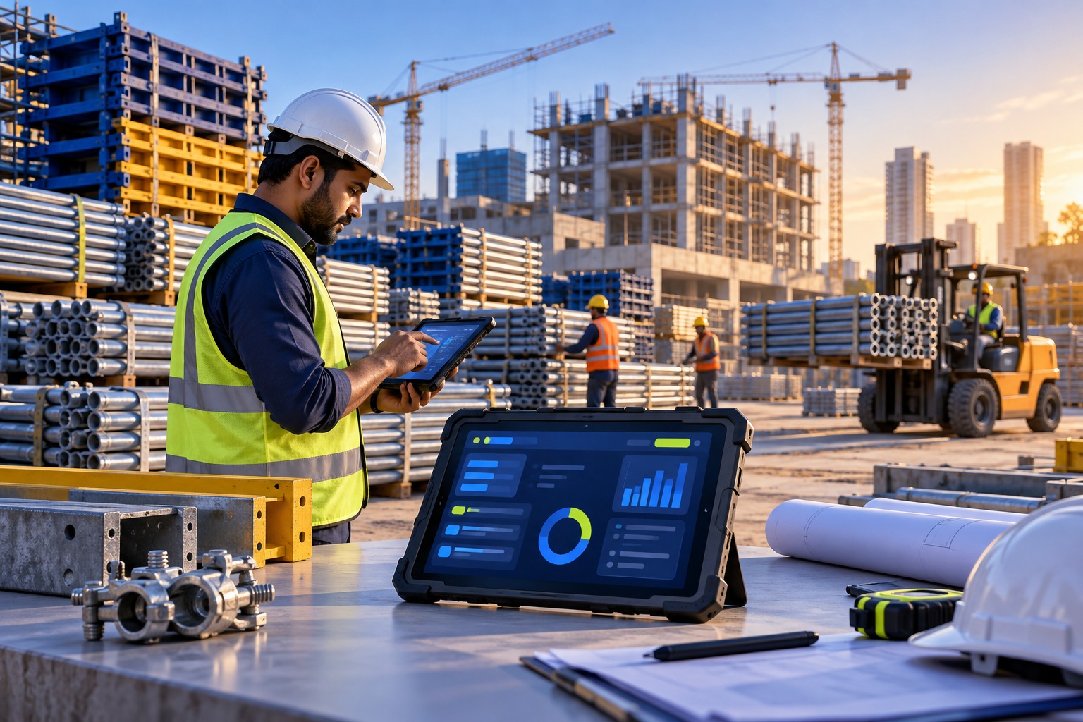 Illustrative banner for Builder Rental Billing Software